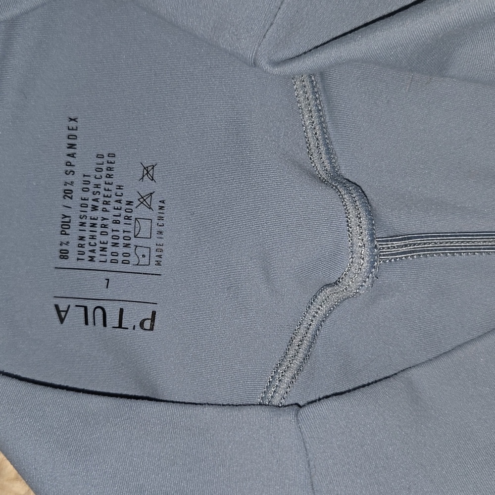 P'tula Sierra Sky Blue Leggings Size Large 23" Inseam - Picture 4 of 4